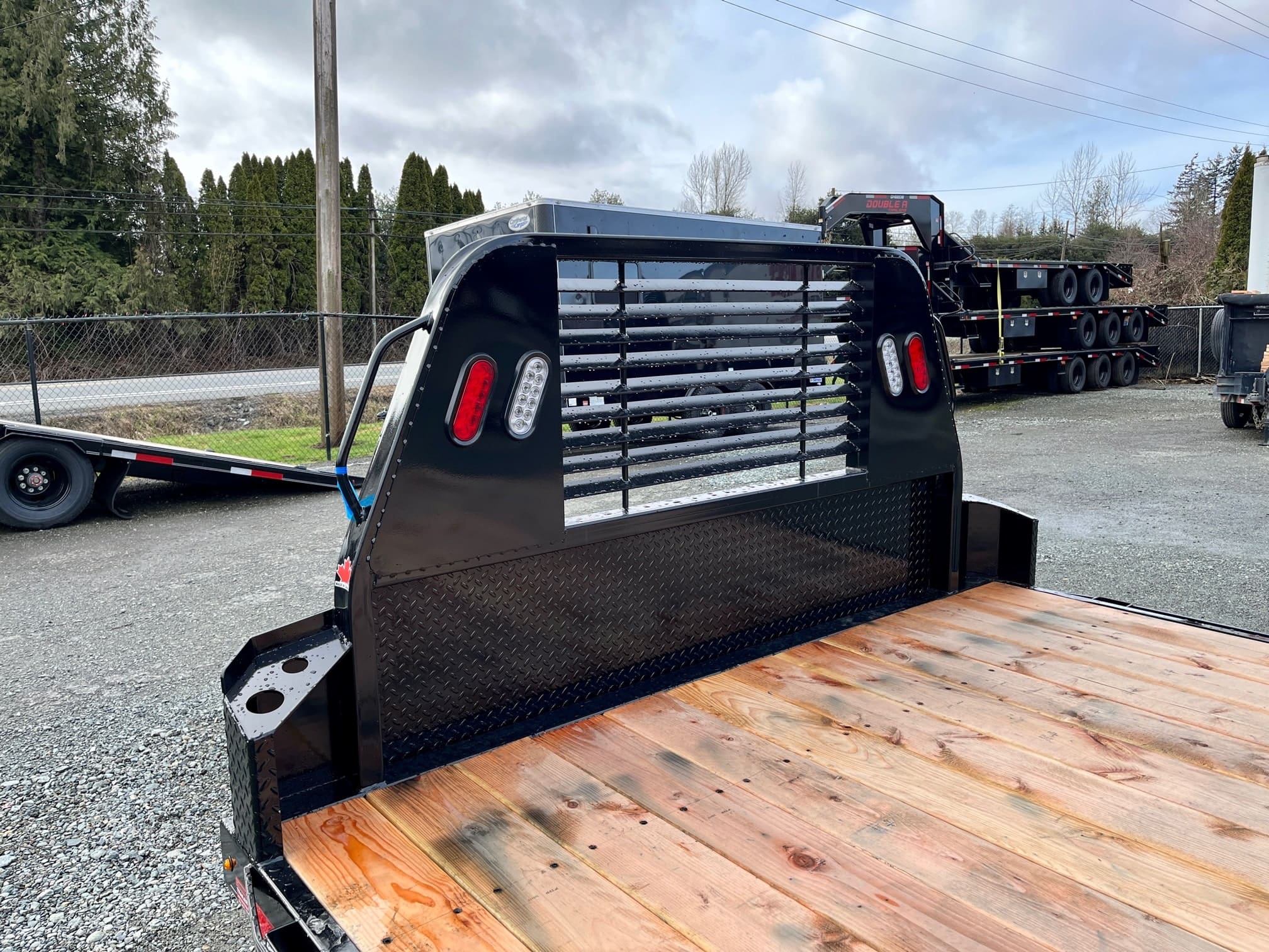 DoubleA 8' x 11' Cab & Chassis Truck Deck w/ Toolboxes Cummings Trailers