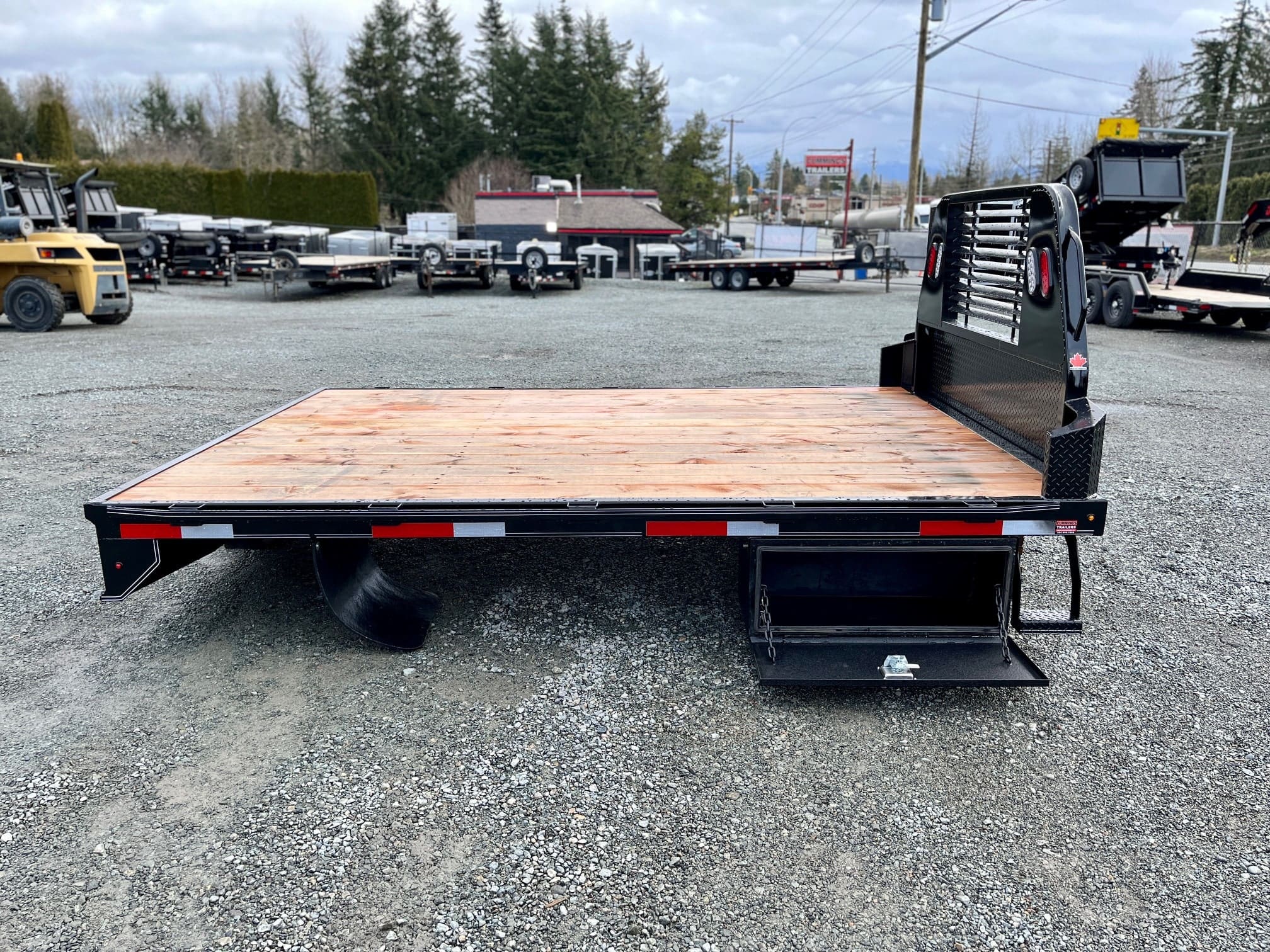 DoubleA 8' x 11' Cab & Chassis Truck Deck w/ Toolboxes Cummings Trailers